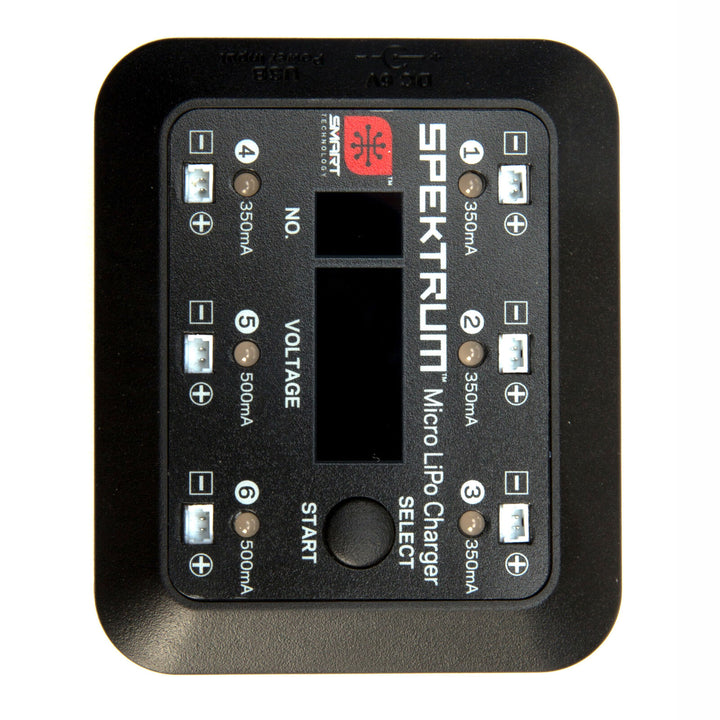 Spektrum - S63 Micro 6-port DC/USB 1S LiPo Charger