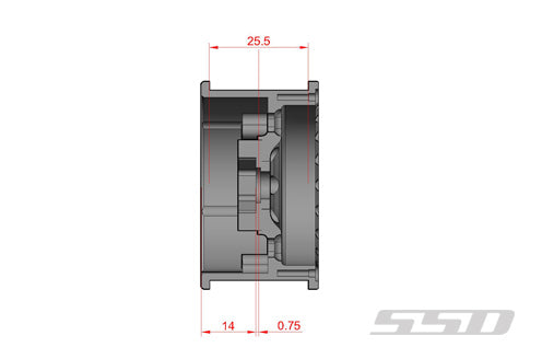 SSD RC - 1.9 Contender Wheels (Bronze)