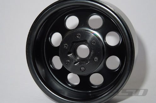 SSD RC - 1.9 Steel 8 Hole Beadlock Wheels (Black)