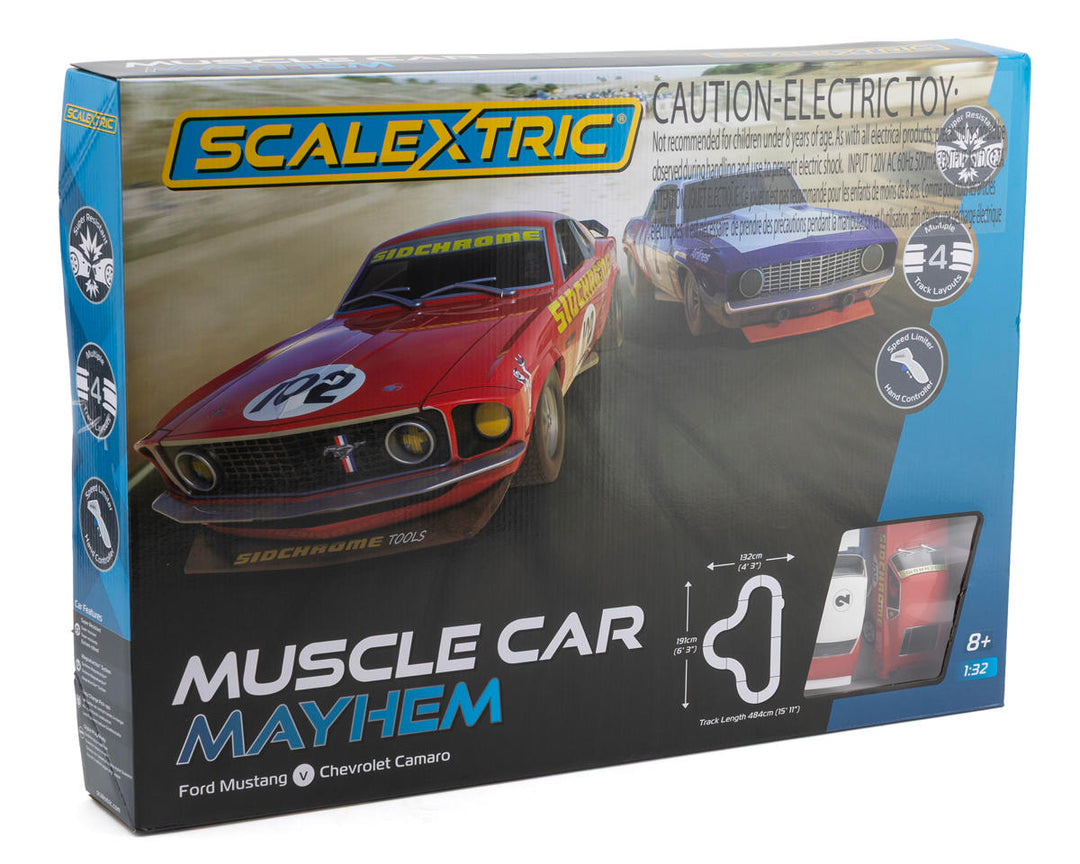 Scalextric - Muscle Car Mayhem Slot Car Set