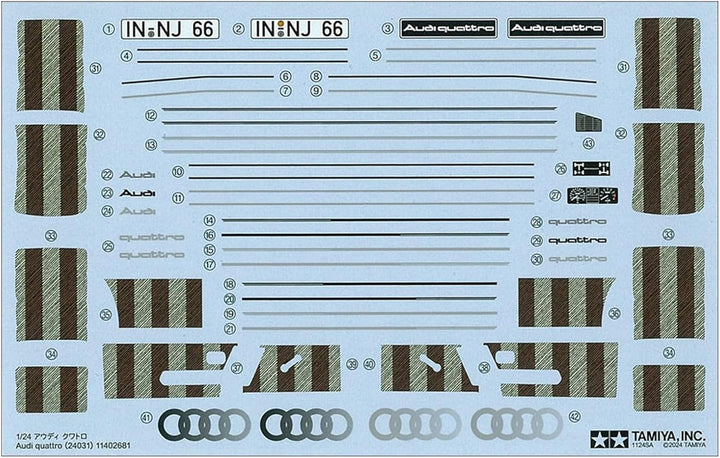 Tamiya - 1/24 Audi Quattro 1980