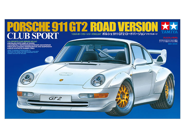 Tamiya - 1/24 Porsche 911 Gt2 Road Version Club Sport