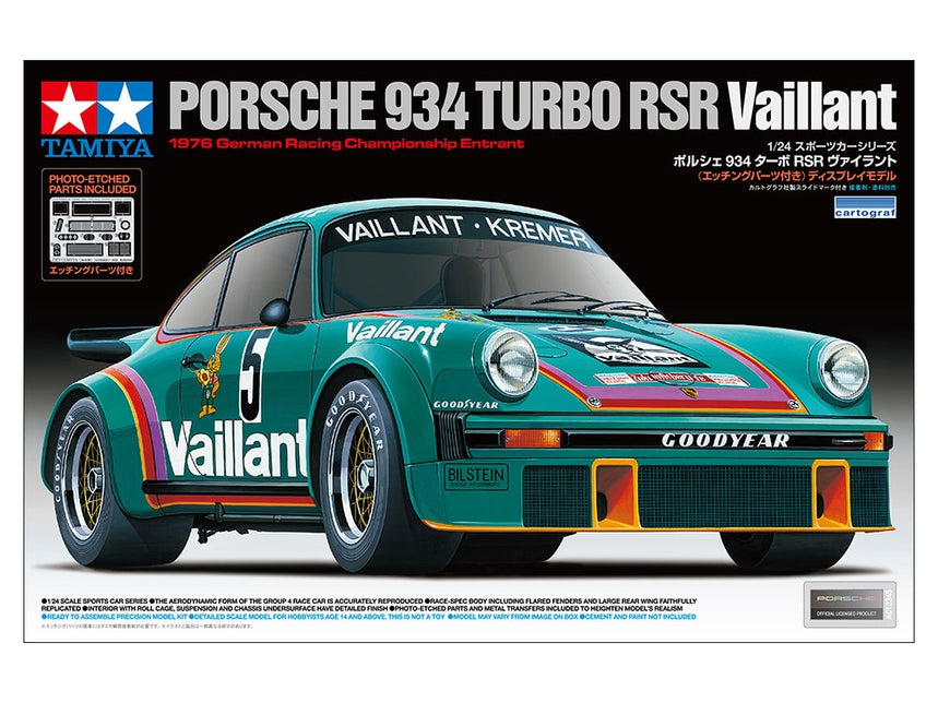 Tamiya - 1/24 Porsche 934 Turbo RSR Vaillant LIMITED EDITION RE-RELEASE