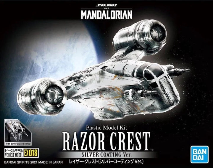 Bandai - Star Wars The Mandalorian, Razor Crest, with Silver Coating