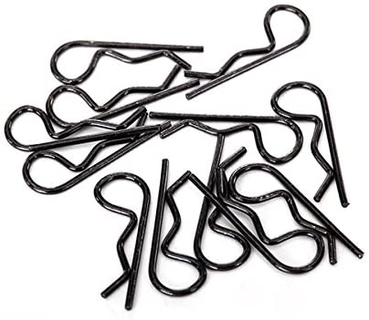 Traxxas 1834A Black Body Clips, Pack of 12 (Standard Size) Vehicle
