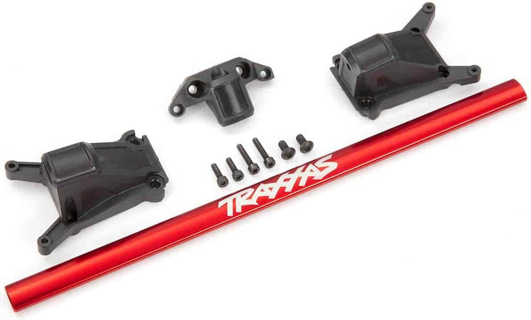 Traxxas 6730R - Chassis Brace Kit, Aluminum, Heavy Duty, Red