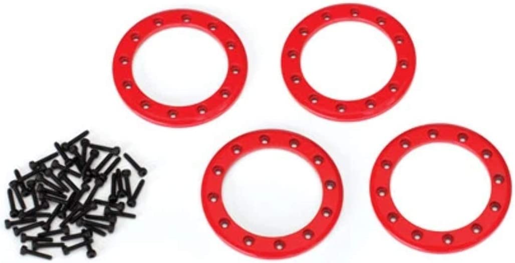 Traxxas 8169R 1.9" Aluminum Beadlock Rings, Red