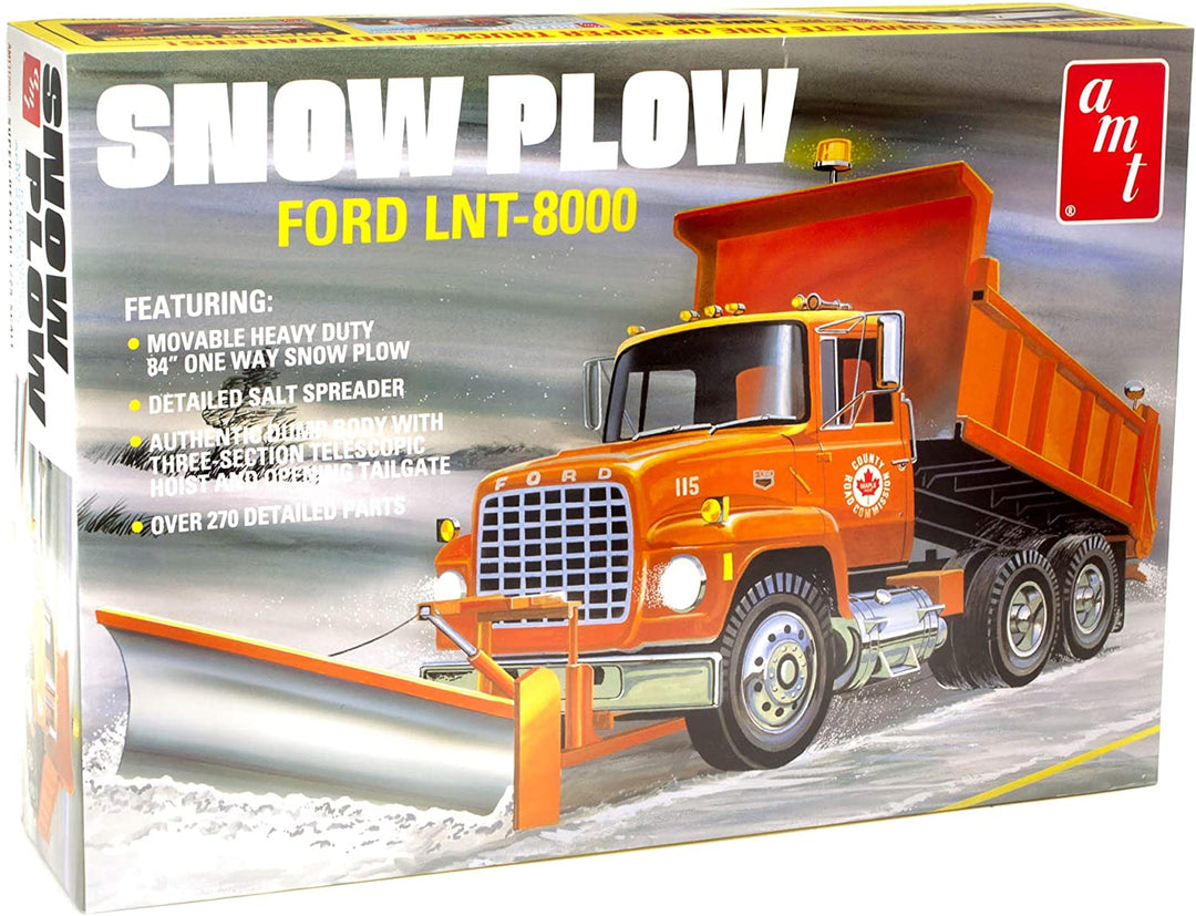 AMT Ford LNT-8000 Snow Plow 1:25 Scale Model Kit