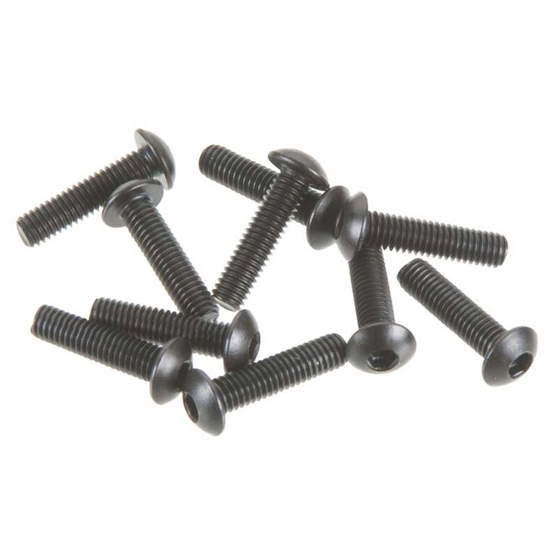 Axial Hex Socket Button Head M3x12mm Black (10)