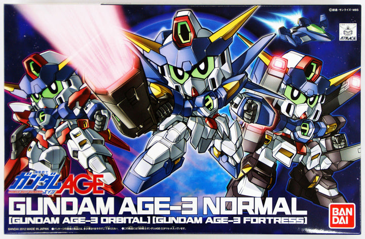 Bandai SD Gundam BB Senshi Gundam Age-3 (Normal, Orbital, Fortress)