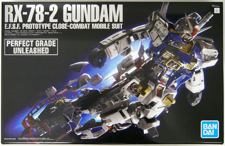 Bandai Perfect Grade Unleashed RX-78-2 Gundam E.F.S.F. Prototype Close-combat Mobile Suit