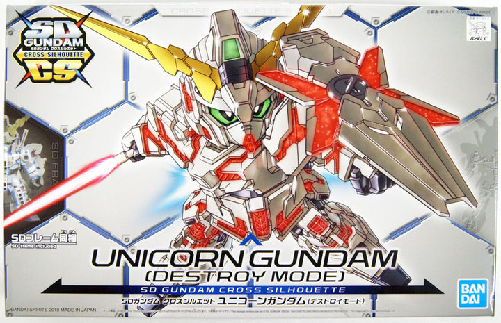 Bandai SD Gundam Cross Silhouette Unicorn Gundam (Destroy Mode)