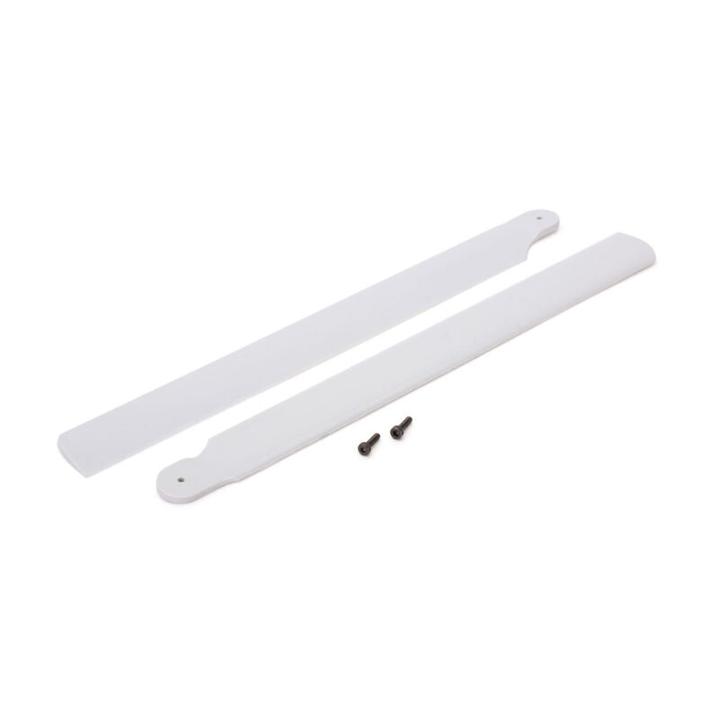 Blade Helicopters Main Blade Set (2), White, Plastic: 200 SR X