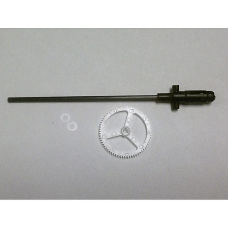 Blade Helicopters Top Rotor Head, Inner Driveshaft/Gear, Washers (2)