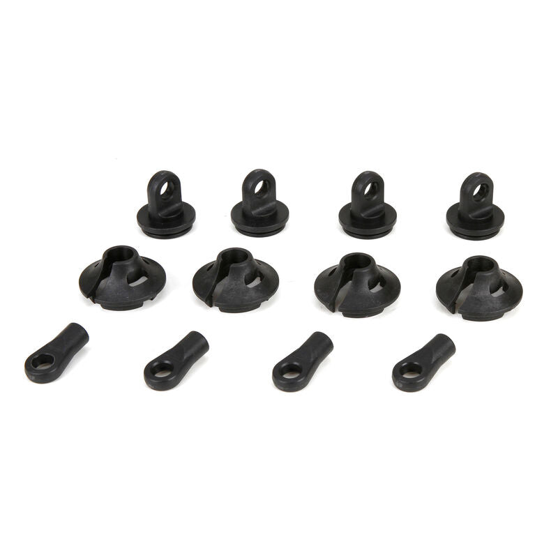 Losi Spring Cups/Clips/Shock Ends (2): 1/5 4WD DB XL