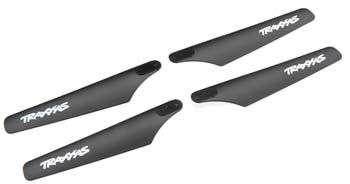 Traxxas 6316 Rotor blade set, upper & lower (black) (4)