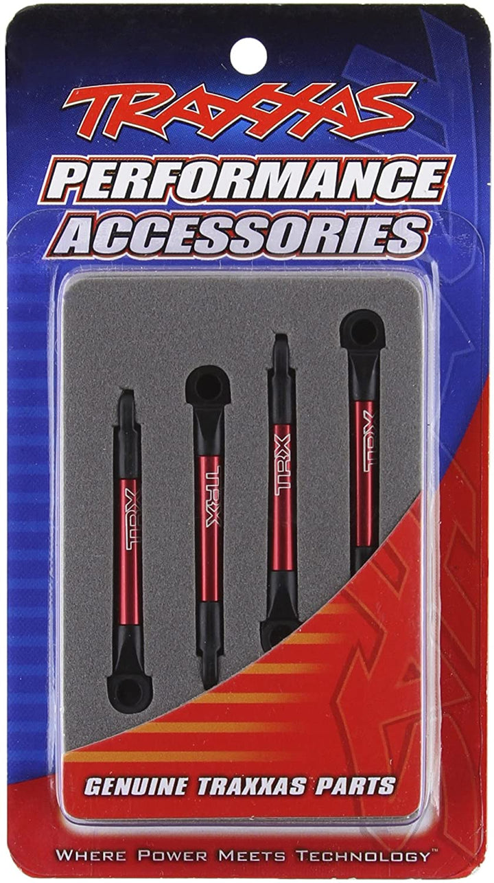 Traxxas 7018X Red Anodized Aluminum Pushrods, 1/16 Scale (set of 4)