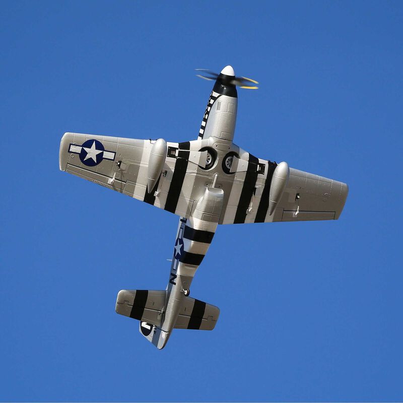 E-flite P-51D Mustang 1.2m BNF Basic with AS3X and SAFE Select