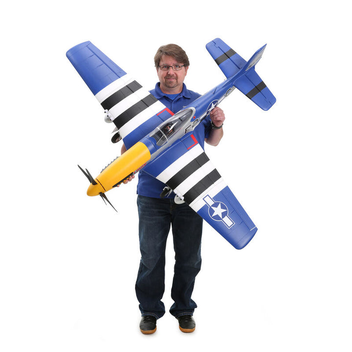 E-flite P-51D Mustang 1.5m Smart BNF Basic with AS3X and SAFE Select