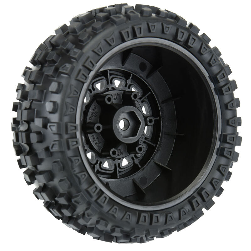 Pro-line Racing 1/10 Raid Short Course Wheels – 2.2”/3.0” 12mm Hex, Black (2 Wheels)