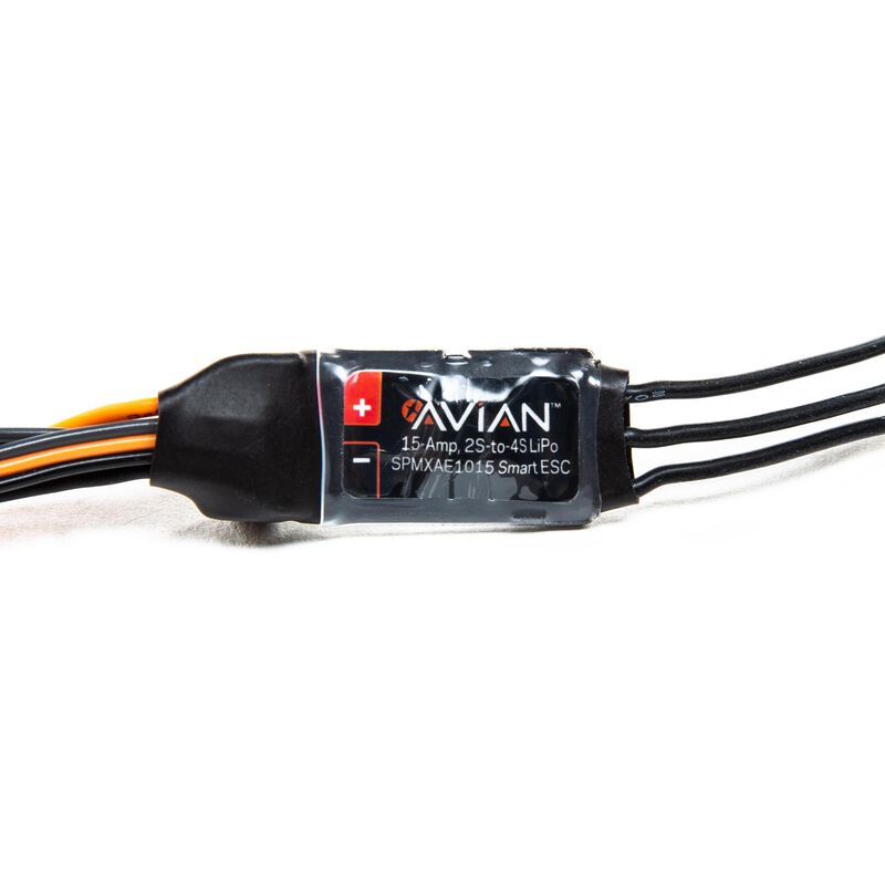 Spektrum Avian 15 Amp Brushless Smart ESC, 3S-4S