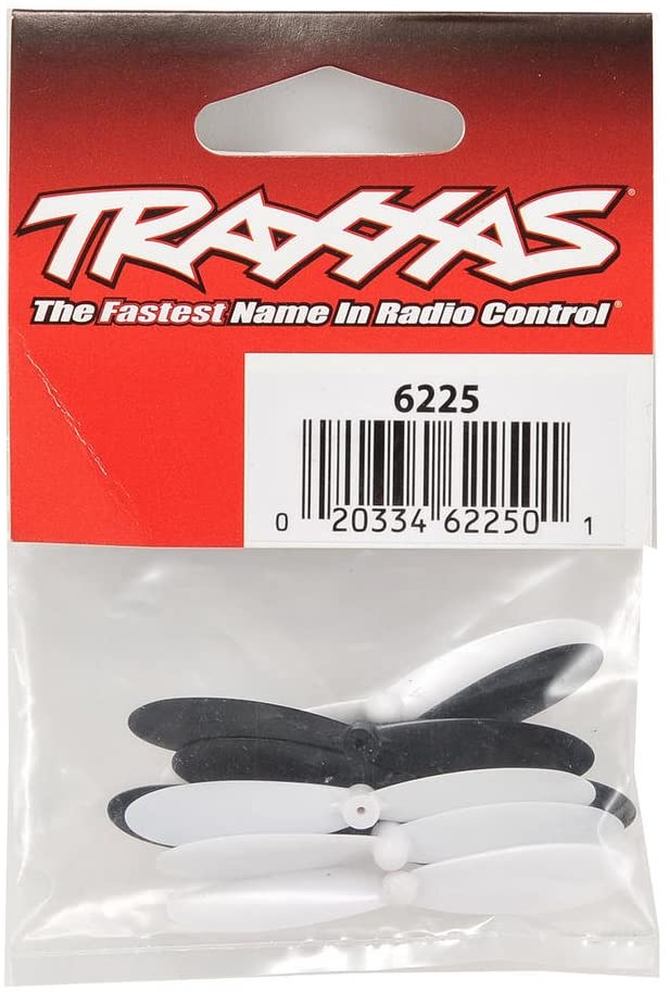 Traxxas 6225 Rotor Blade Set White (4) Black (4) QR-1