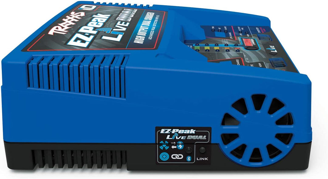Traxxas EZ Peak Live Dual, 200W Multi-Chemistry Charger with ID, Blue 2973