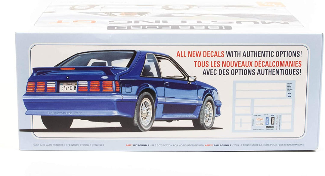 AMT 1988 Ford Mustang 2T 1:25 Scale Model Car Kit
