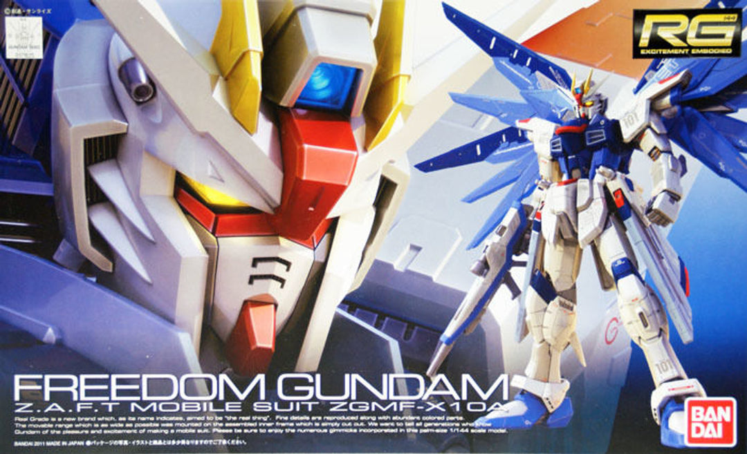 Bandai RG Freedom Gundam Z.A.F.T. Mobile Suit ZGMF-X10A