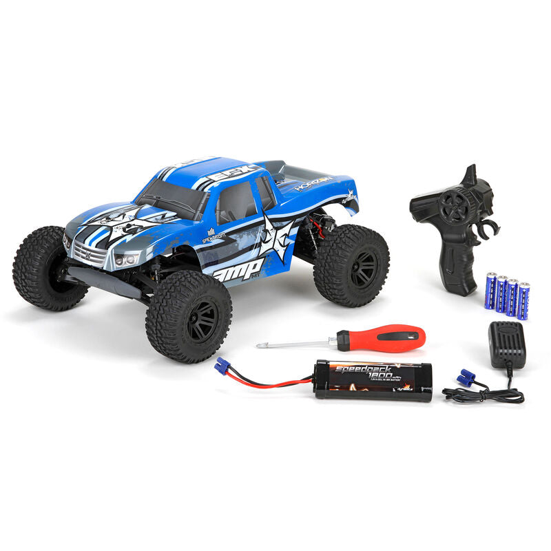 ECX 1/10 AMP MT 2WD Monster Truck Brushed BTD Kit with Unpainted Body