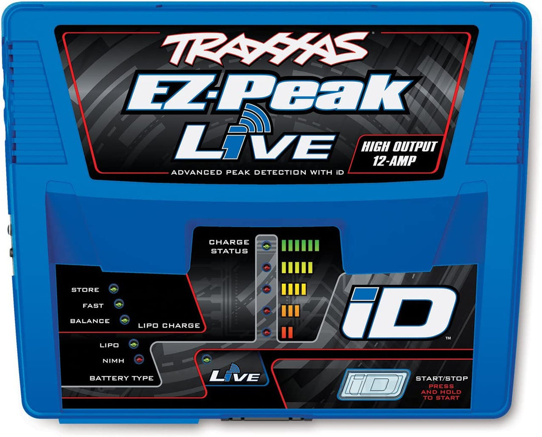Traxxas 2971 EZ-Peak Live 12-Amp NiMH/LiPo Fast Charger with ID Technology Vehicle