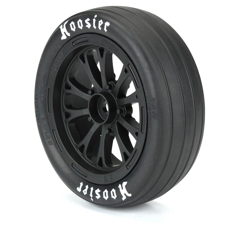 Pro-Line 1/10 Pomona Drag Spec Front 2.2" 12mm Drag Wheels (2) Black