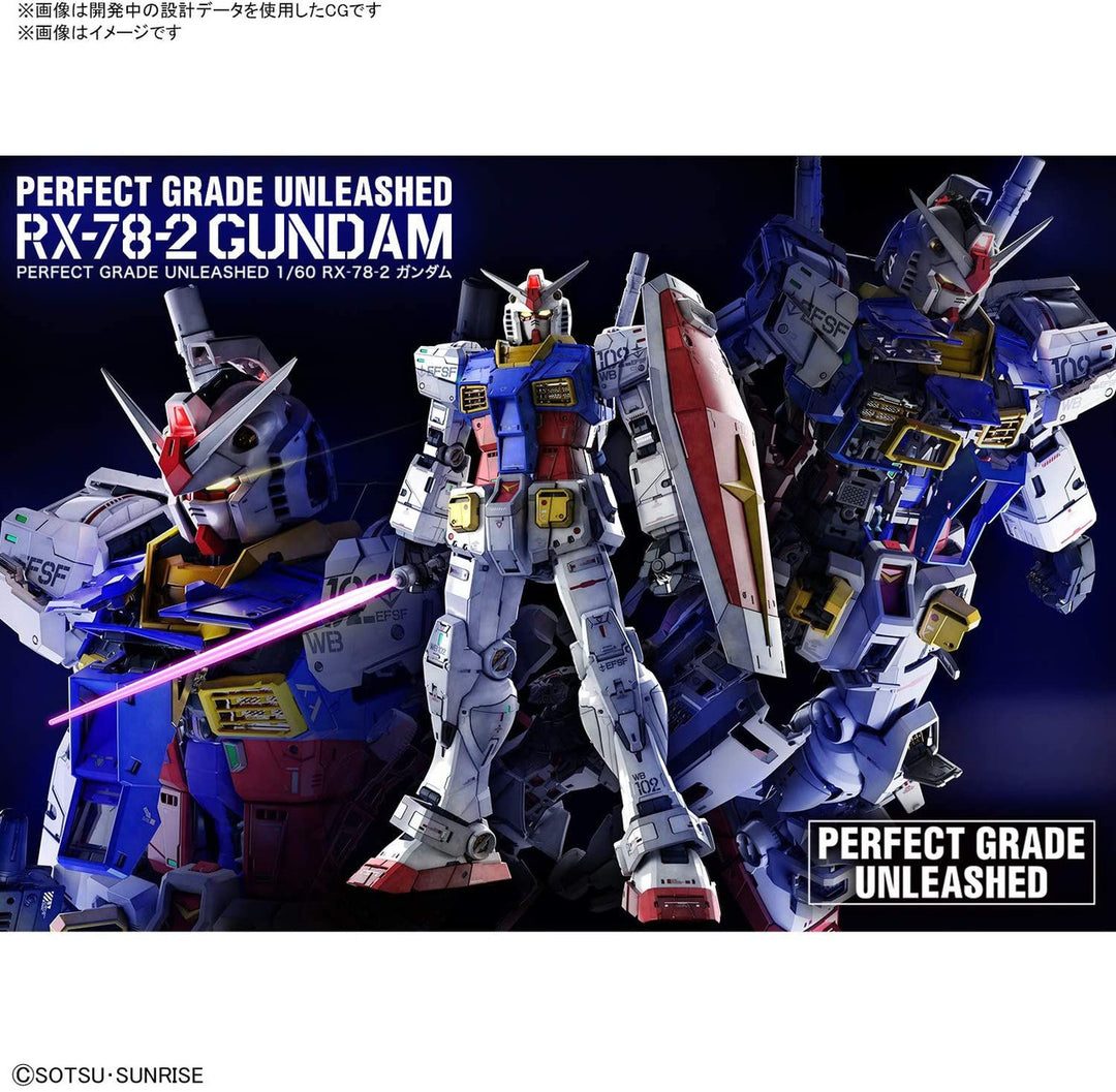 Bandai Perfect Grade Unleashed RX-78-2 Gundam E.F.S.F. Prototype Close-combat Mobile Suit