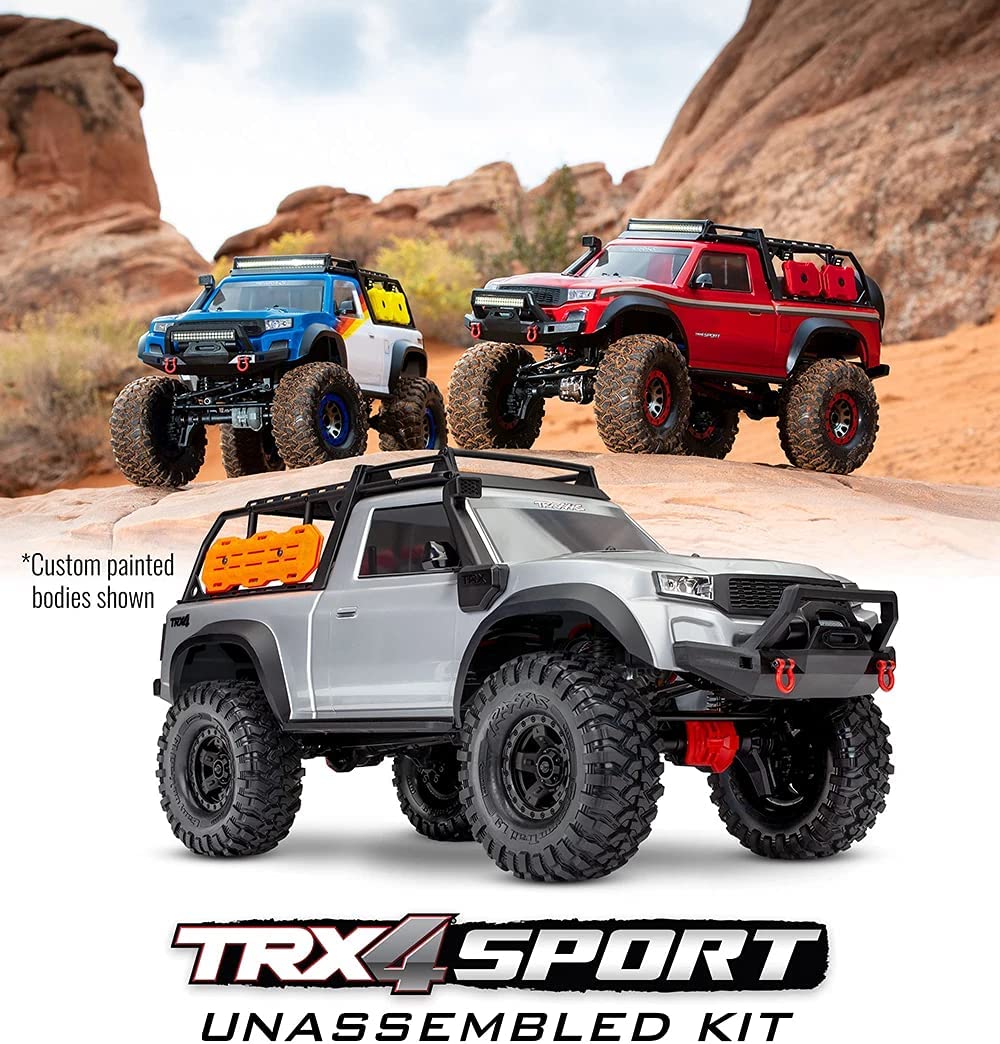 Traxxas 82010-4 TRX-4 Sport Unassembled Kit Includes: Pre-Cut Clear TRX-4 Sport