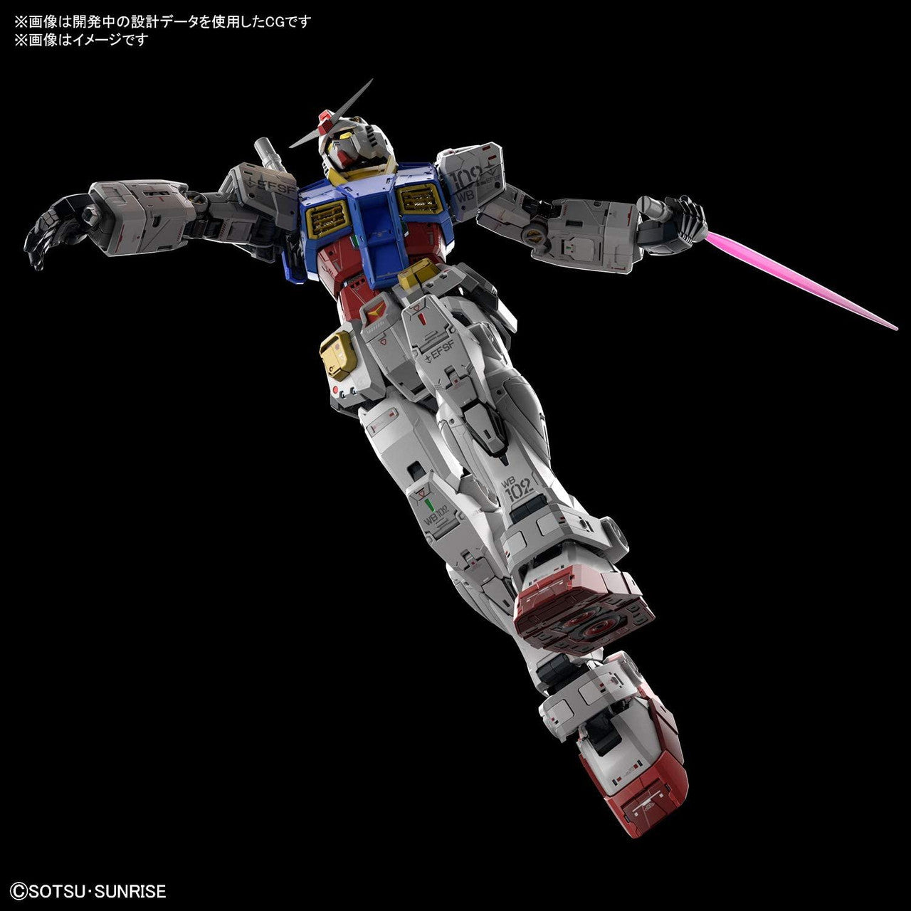 Bandai Perfect Grade Unleashed RX-78-2 Gundam E.F.S.F. Prototype  Close-combat Mobile Suit