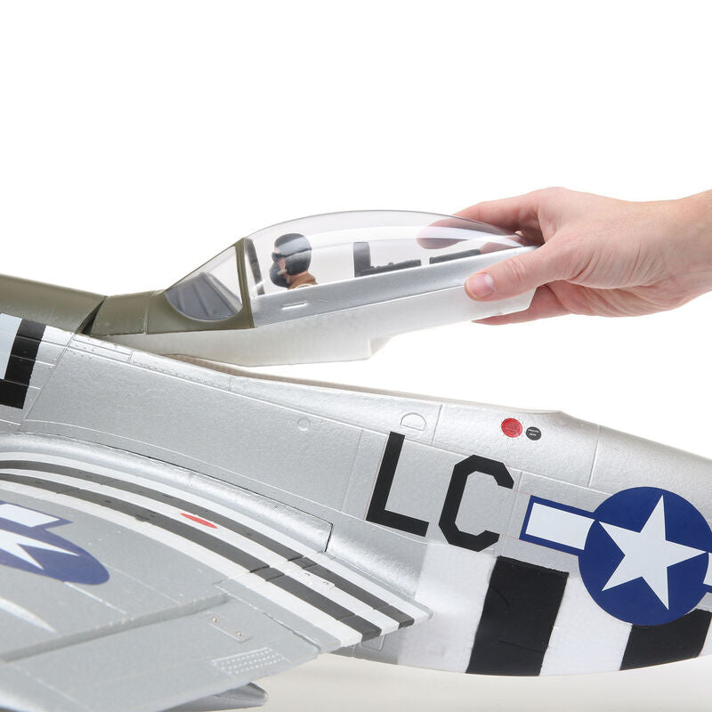 E-flite P-51D Mustang 1.2m BNF Basic with AS3X and SAFE Select
